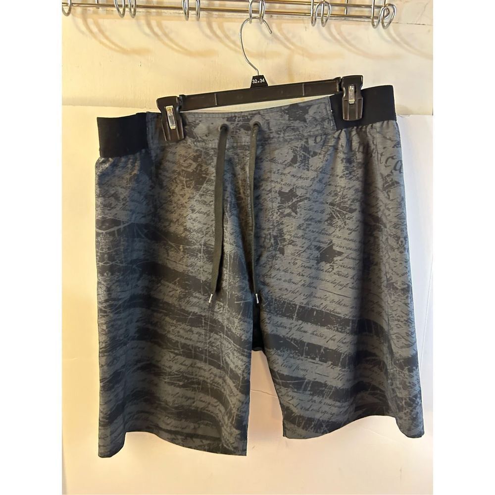 Howitzer‎ shorts "We the people" men’s xl stars stripes black gray rn#127458